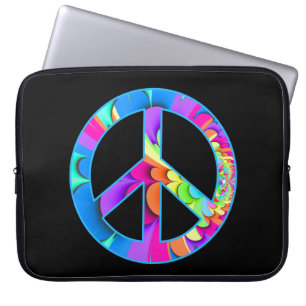 Friedenszeichen-Sommer-Paletten-Laptop-Hülse Laptopschutzhülle
