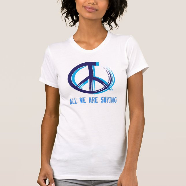 Friedenszeichen T-Shirt (Vorderseite)