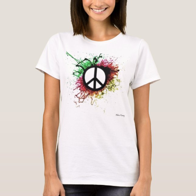 Friedenszeichen T-Shirt (Vorderseite)