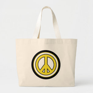 Friedenszeichen-Taschen-Tasche Jumbo Stoffbeutel