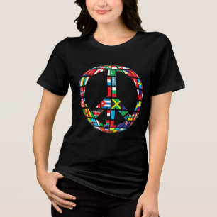 Friedenszeichen Tri-Blend-Shirt  Tri-Blend Shirt
