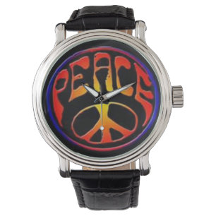 Friedenszeichen-Uhr Armbanduhr