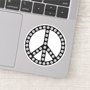 Friedenszeichen von Daisy Aufkleber