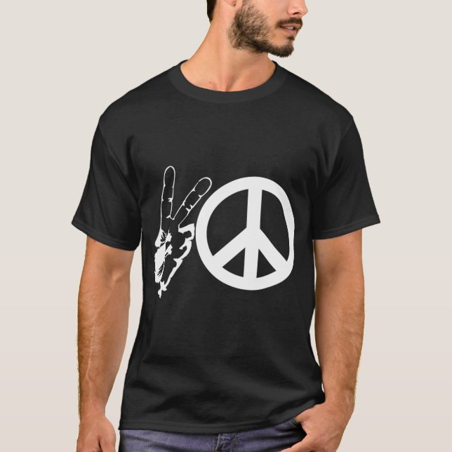 FRIEDENSZEICHEN (WAS) T-Shirt (Vorderseite)