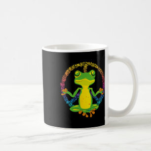 Friedenszeichen Yoga Frösche Cool Peace Frosch Tie Kaffeetasse