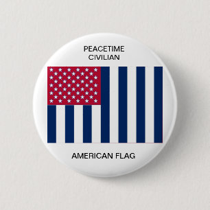 Friedenszivilamerikanische Flagge Button