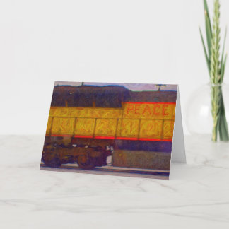 Friedenszug-Feiertags-Karte Feiertagskarte