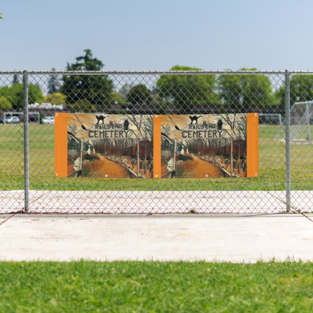 Friedhof 2.5' x 8' Outdoor-Banner Banner (Insitu)