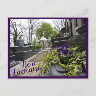 Friedhof-Ansicht mit Text Postkarte