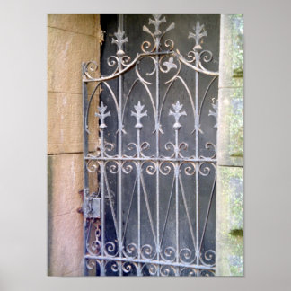 Friedhof Doors - Lilie Wrotish Iron Poster