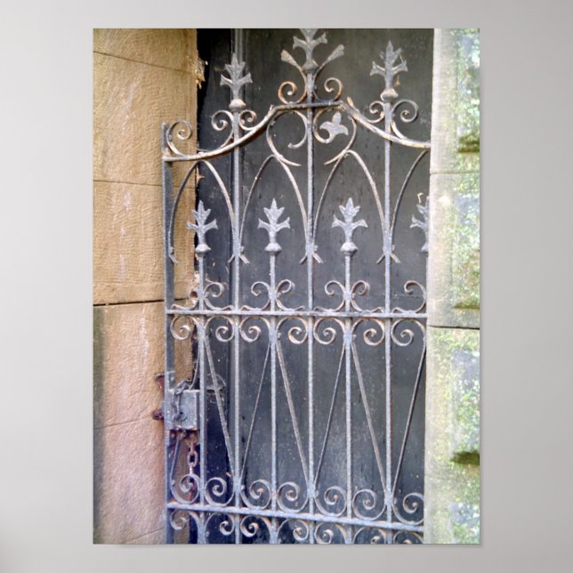Friedhof Doors - Lilie Wrotish Iron Poster (Vorne)