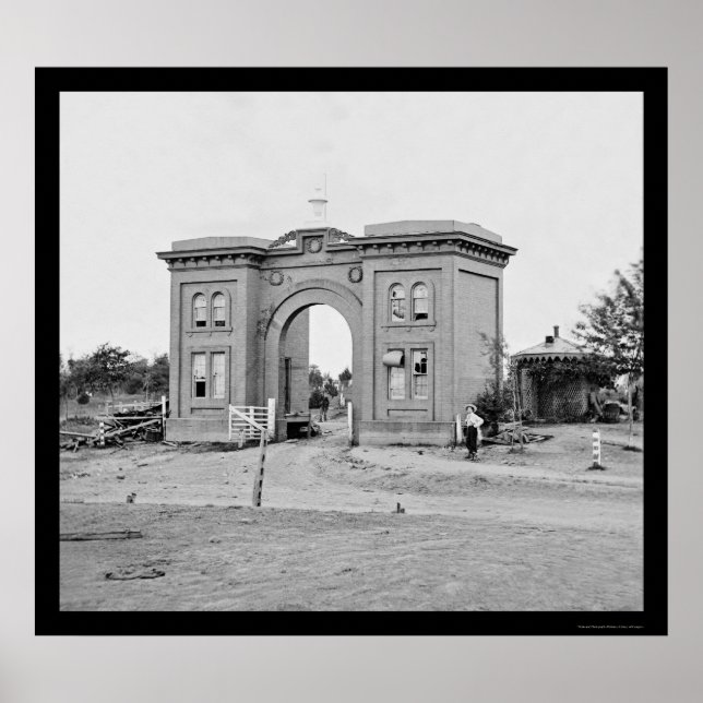 Friedhof Gatehouse in Gettysburg 1863 Poster (Vorne)