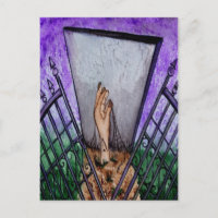 Friedhof Gates Blank Grußkarte