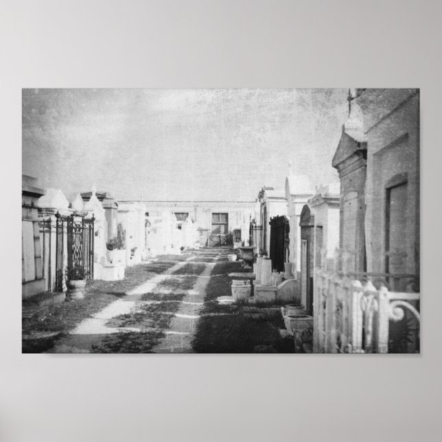 Friedhof in New Orleans Louisiana Poster (Vorne)