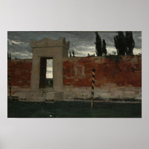 Friedhof in Venedig, Skizze (1876) Wladyslaw Czach Poster