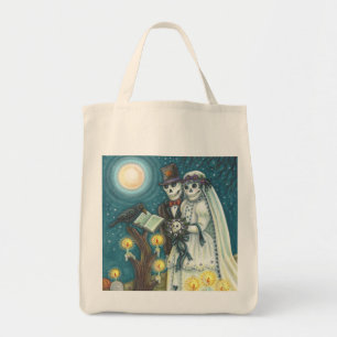 Friedhof Nuptials SKELETON WEDING GROCERY TASCHE