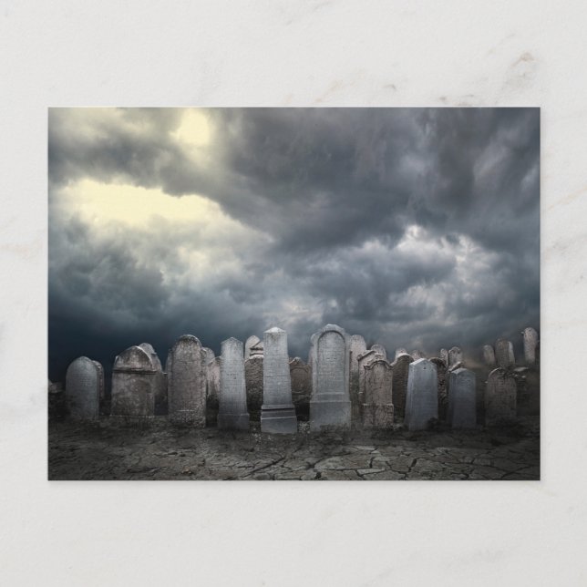 Friedhof Postkarte (Vorderseite)