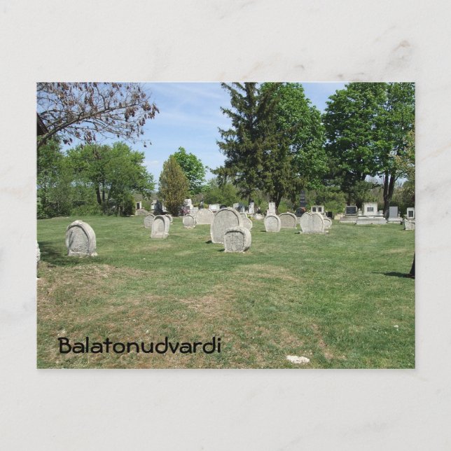 Friedhof Postkarte (Vorderseite)