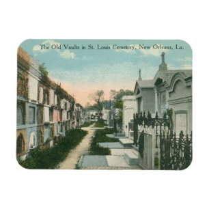 Friedhof St. Louis, New Orleans Vintage Magnet