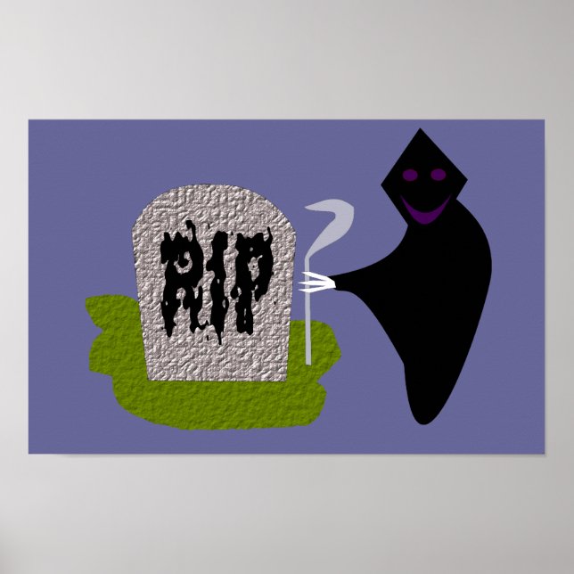 Friedhof-Todes-Halloween-Plakat Poster (Vorne)
