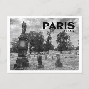 Friedhof von Paris (Texas) Postkarte