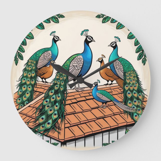 *Friedhöfe auf der Dachterrasse* Große Wanduhr (Vorderseite)