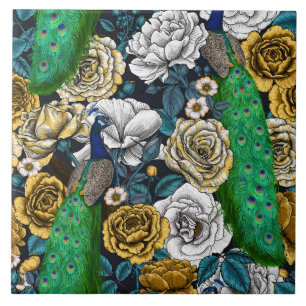 Friedhöfe im Rose-Garten 3 Fliese