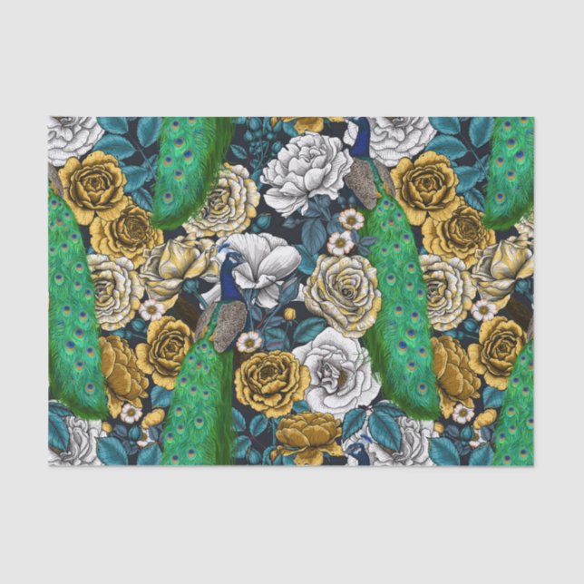 Friedhöfe im Rose-Garten 3 Seidenpapier (Vorderseite)