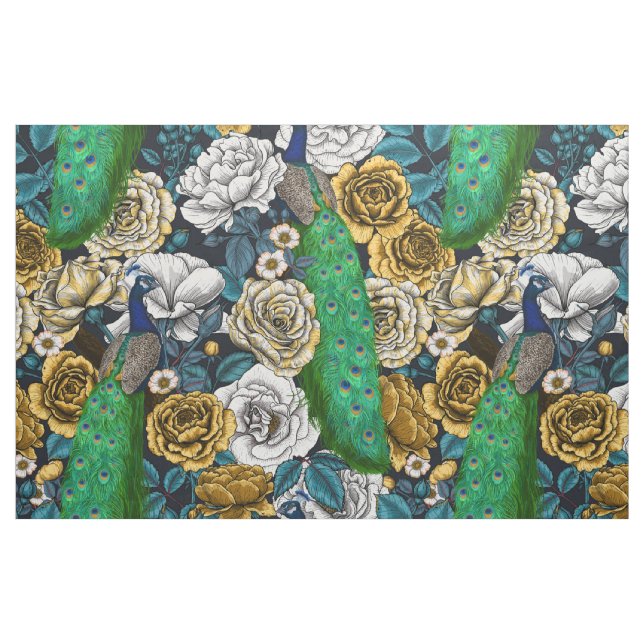 Friedhöfe im Rose-Garten 3 Stoff (Fat Quarter (45,7 x 55,9 cm))