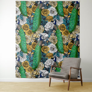 Friedhöfe im Rose-Garten 3 Wandteppich