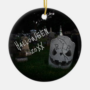 Friedhofs Grabstein RIP Keramik Ornament