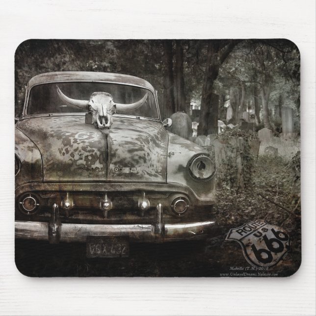 Friedhofsgetümmel Mousepad (Vorne)