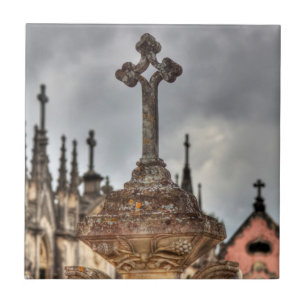 Friedhofskreuz Nahaufnahme, Portugal Fliese