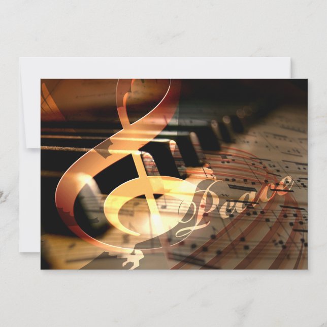 Friedhofspianlehrer Gruß Karten (Vorderseite)