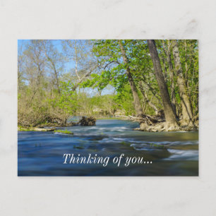 Friedlich am Fluss Postkarte