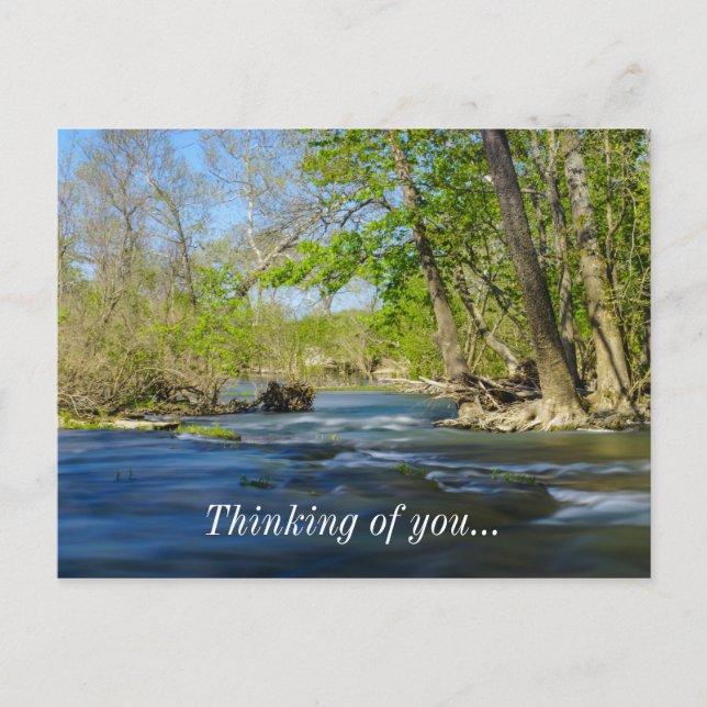 Friedlich am Fluss Postkarte (Vorderseite)