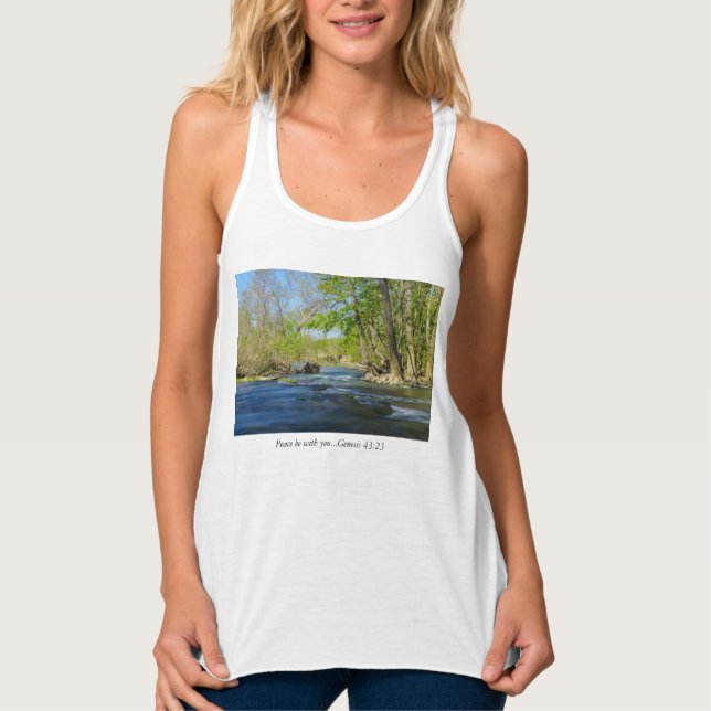 Friedlich am Fluss Tank Top (Vorderseite)
