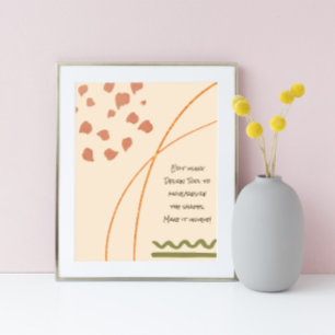 Friedlich Boho Shapes Poster