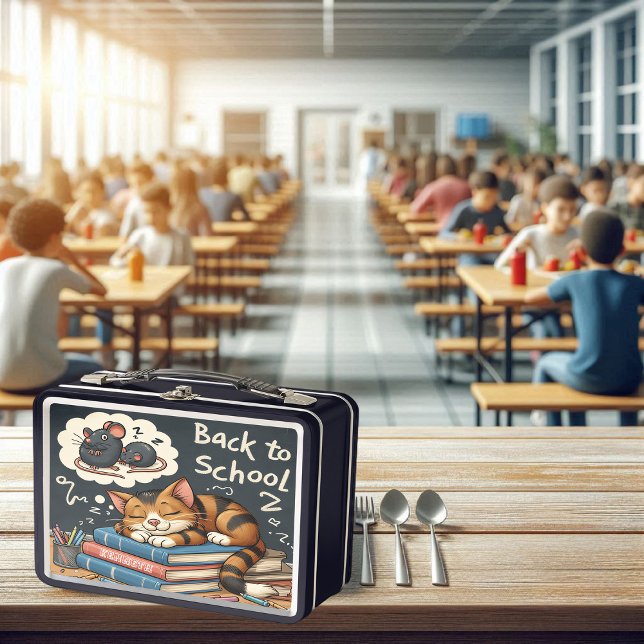 Friedlich Cat Nickerchen Lunchbox (Von Creator hochgeladen)