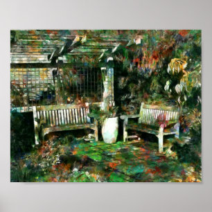 Friedlich Garden Patio Poster