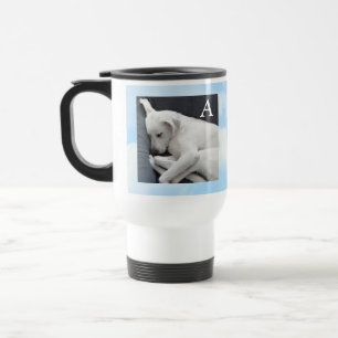 Friedlich Hunde Foto Soft Blue Bible Verse Ursprün Reisebecher