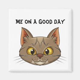 Friedlich: Katzengesicht Magnet