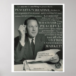 "Friedlich", L. E. Read Poster