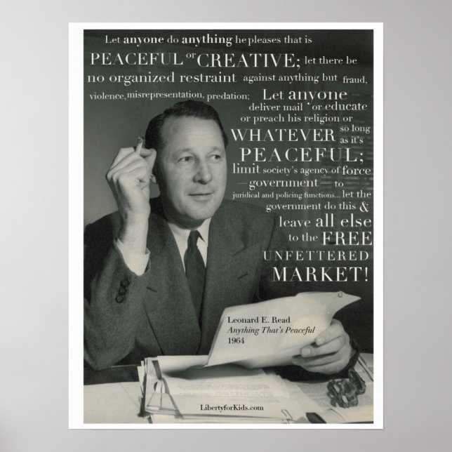 "Friedlich", L. E. Read Poster (Vorne)