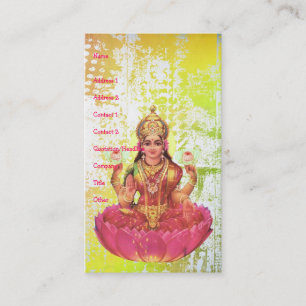 Friedlich Lotus Lady Visitenkarte