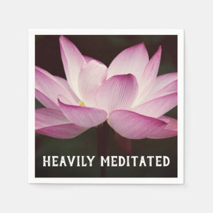 Friedlich Lotus, stark meditierte Napkins Serviette