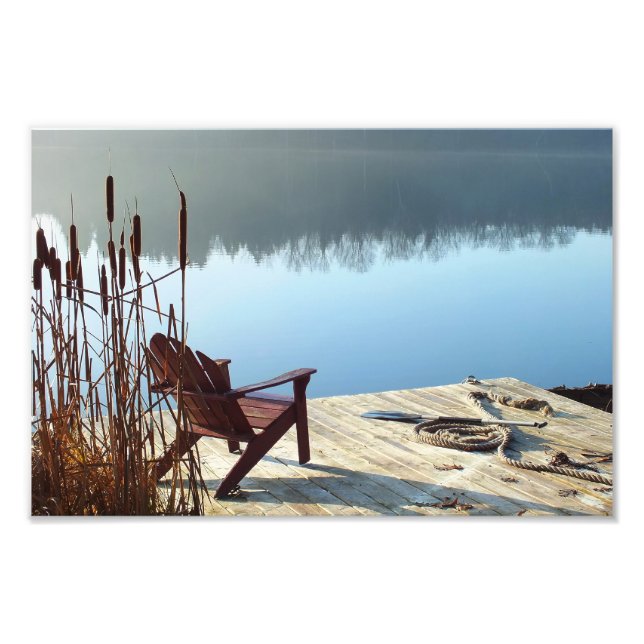 Friedlich morgens fotodruck (Vorne)