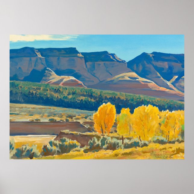 Friedlich Morning von Maynard Dixon Poster (Vorne)