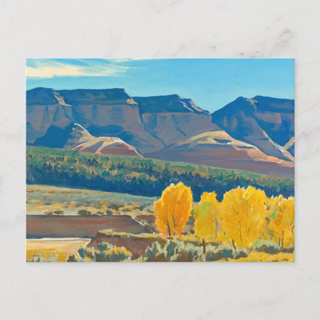 Friedlich Morning von Maynard Dixon Postkarte (Vorderseite)