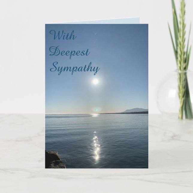 Friedlich Ocean Sympathy Card Karte (Vorderseite)
